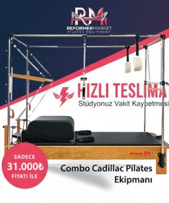 Stüdyo ve ev kullanımı için Combo Cadillac Reformer Pilates sistemi. Üretici firmayız. Türkiye geneli kargo, kurulum ve teknik destek ile profesyonel çözümler.
